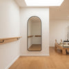 C&F Creation Svelte X Arched Full Length Mirror 160x60cm wall mounted in pilates barre studio