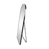 C&F Creation Svelte X Arched Full Length Mirror 160x60cm black aluminium frame detail on white background