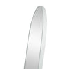 C&F Creation Titan Alba Arched Full Length Mirror 180x80cm side profile on white background showing 30mm white aluminium frame