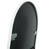 C&F Creation Titan Alba Arched Full Length Mirror 180x80cm white aluminium frame detail on white background