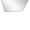 C&F Creation Titan Alba Arched Full Length Mirror 180x80cm arched top detail showing smooth white frame curve