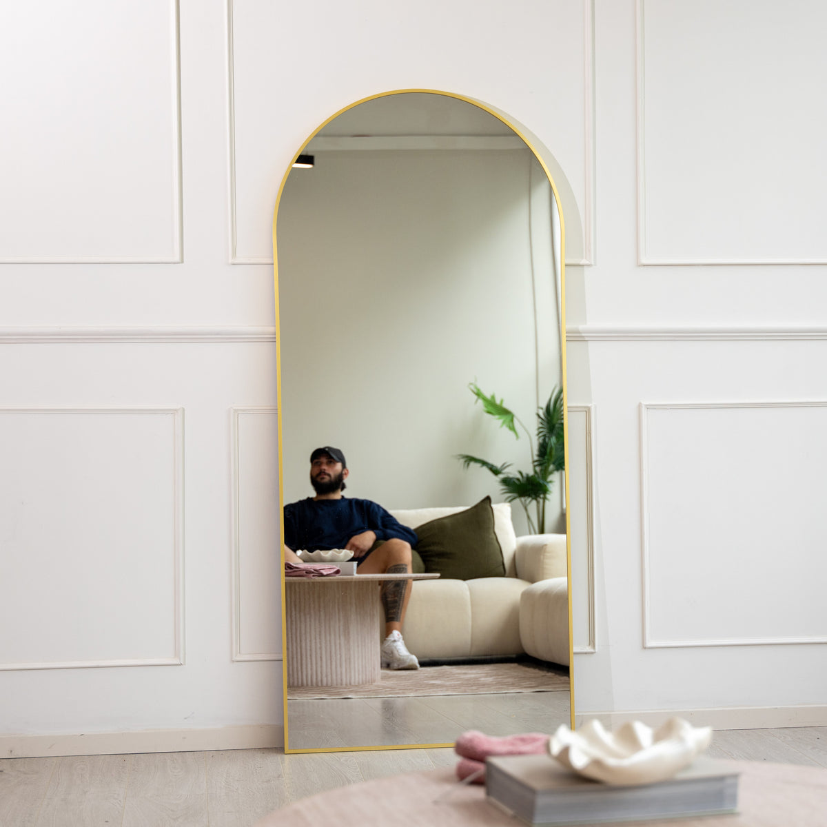 Titan Aurelia Arched Full-Length Mirror | 180 x 80cm - C&F Creation