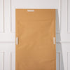 Rear view of the Tresson gold full-length mirror showing its protective brown back panel and reinforced hanging hooks. Designed for safe vertical or horizontal wall mounting, this 180x80cm mirror combines a durable PS frame with 4mm clear glass for long-lasting quality in modern New Zealand homes.