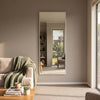 C&F Creation Zenith Alba Rectangular Full Length Mirror 180x80cm wall mounted in NZ living room with natural light