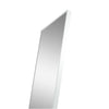 C&F Creation Zenith Alba Rectangular Full Length Mirror 180x80cm three quarter angle on white background showing white frame depth