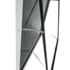 C&F Creation Zenith Alba Rectangular Full Length Mirror 180x80cm corner detail on white background showing frame joint