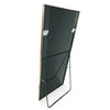 C&F Creation Zenith Aurelia Rectangular Full Length Mirror 180x80cm three quarter angle on white background showing gold frame depth