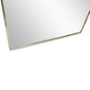 C&F Creation Zenith Aurelia Rectangular Full Length Mirror 180x80cm gold aluminium frame detail on white background