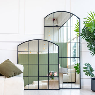 Le Beau Arched Window Mirror editorial image